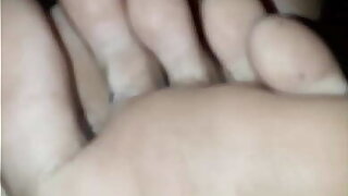 Disastrous dirty male fingertips soles
