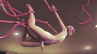 Yaoi Femboy - Fer chestjob and sex with tentacles - Sissy crossdress Japanese Asian Manga Anime Paint  Diversion Porn Gay